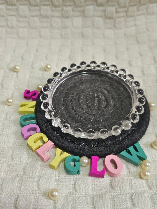 Pearl Glow: The Transparent Candle Holder - SnugglyGlow