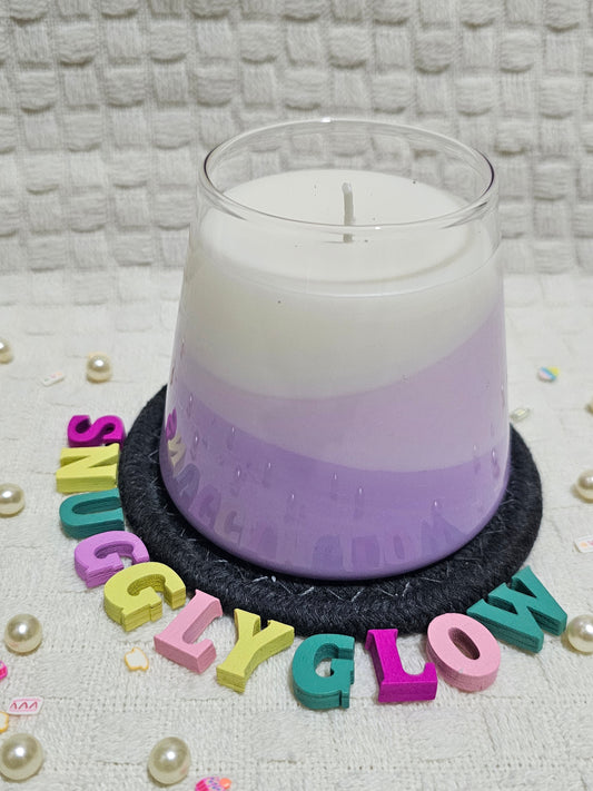 Lavender Bliss Tri-Color Candle - SnugglyGlow